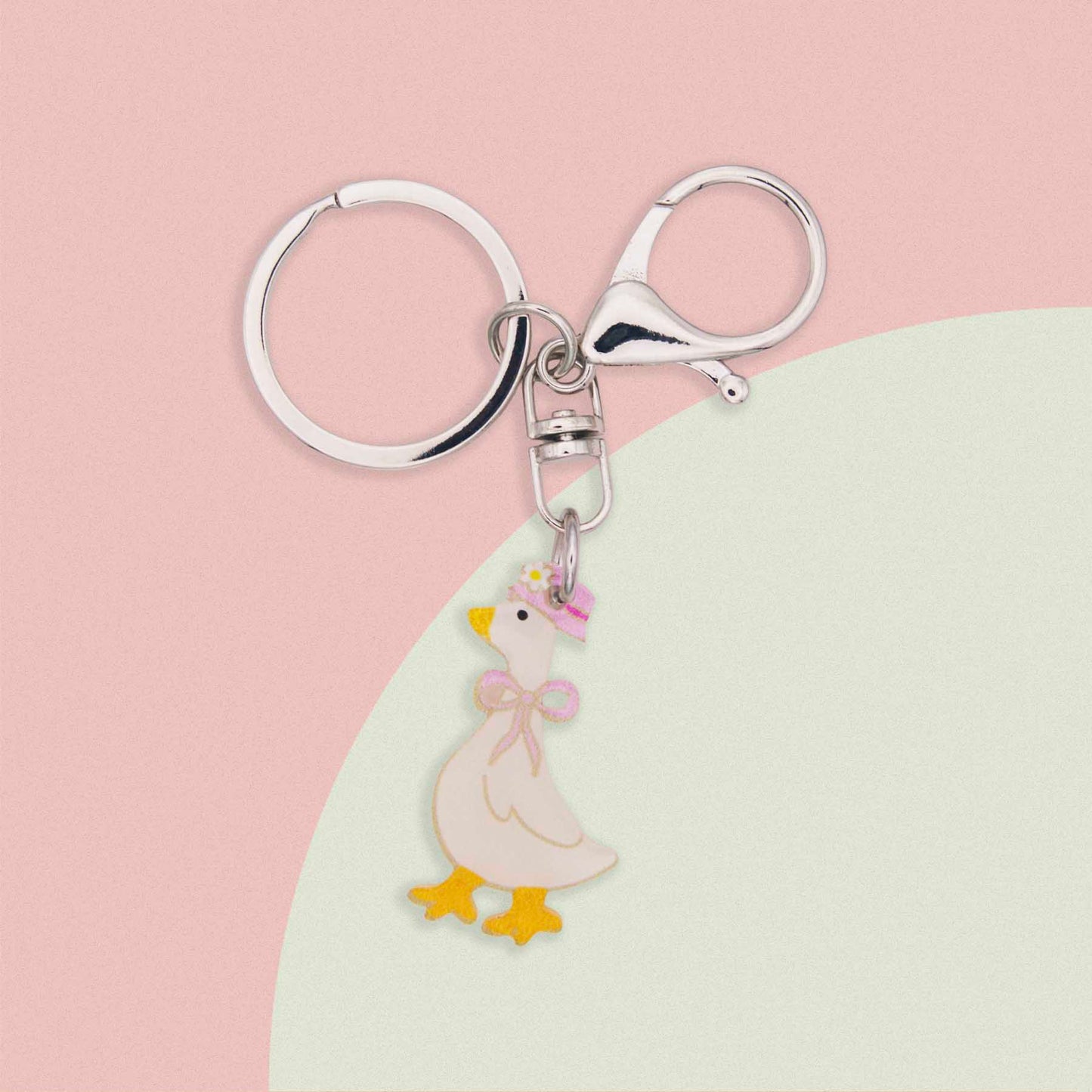 Silly Goose Acrylic Bag Charm & Fun Keychain Accessory
