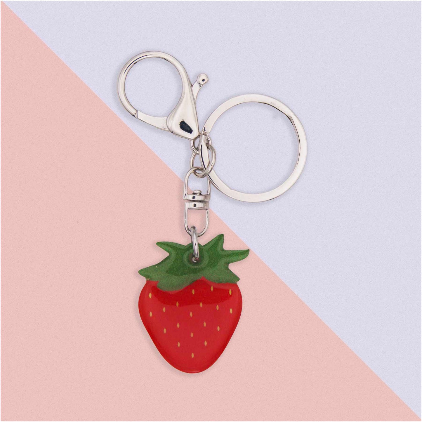 Strawberry Charm: Fun Acrylic Keychain & Bag Accessory