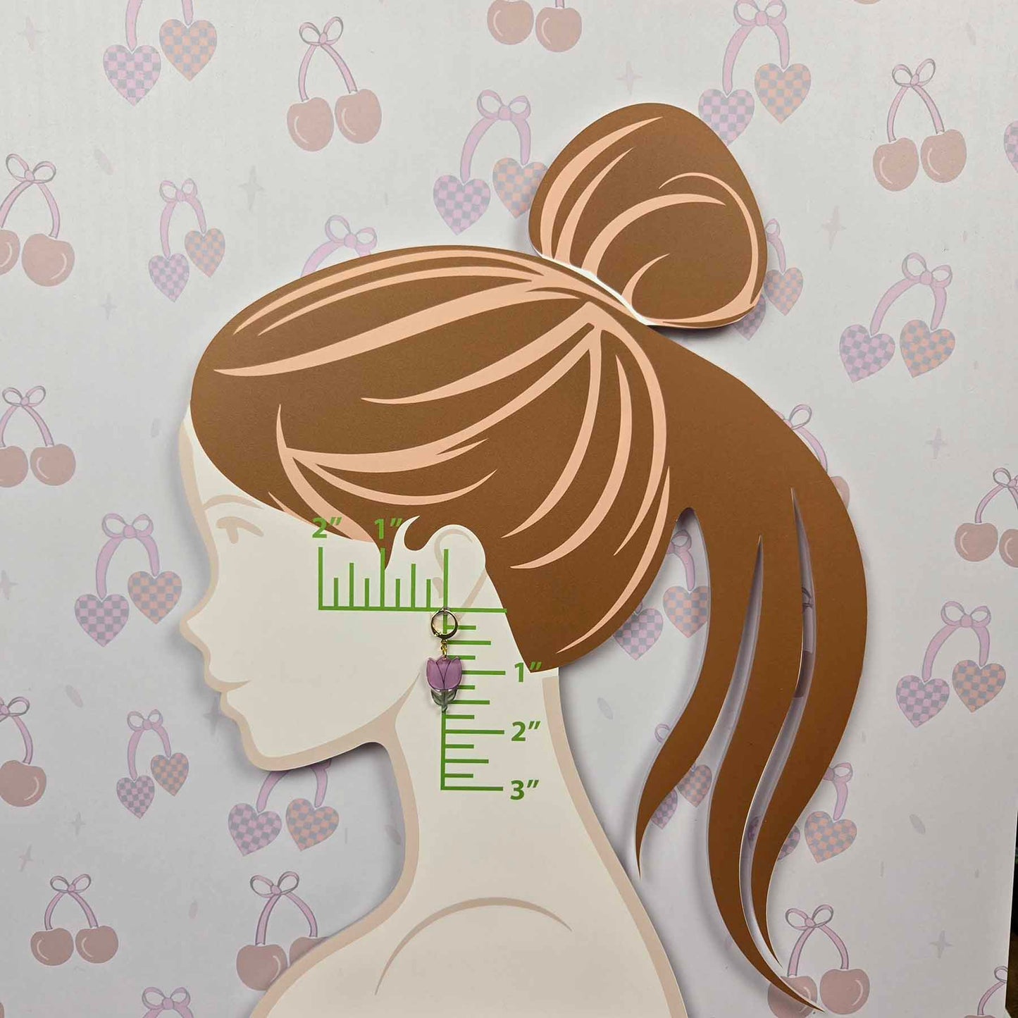 Quirky Tulip Dangle Earrings | Handmade Acrylic Statement Jewelry | Hypoallergenic & Lightweight | Made in USA