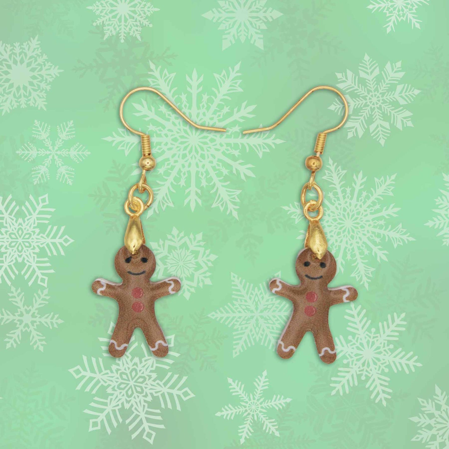 Gingerbread Man Dangle Earrings – Made in Cumming, GA