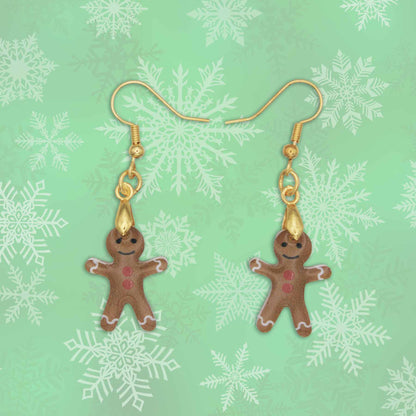 Gingerbread Man Dangle Earrings – Made in Cumming, GA