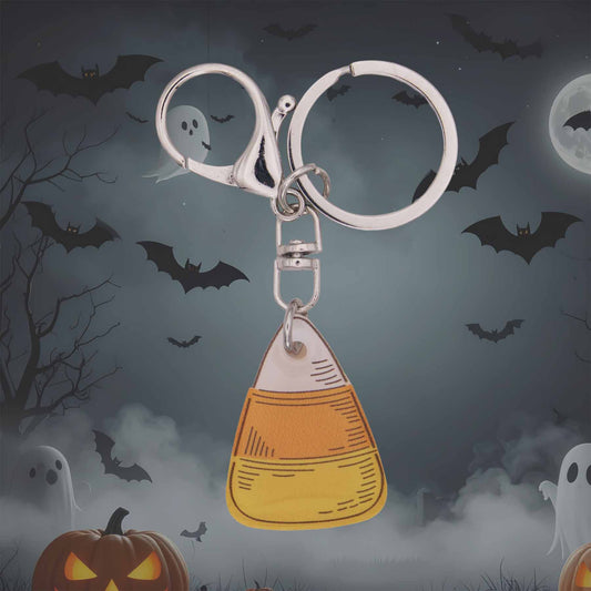 Halloween Candy Corn Charm | Acrylic Bag Keychain