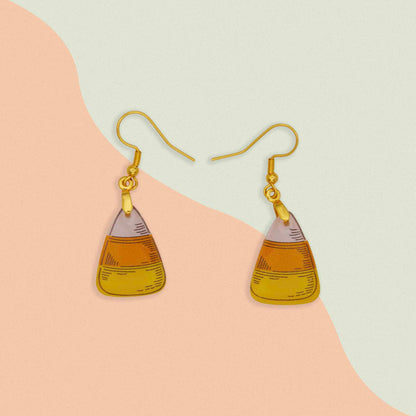 Creative Cottage Spooky Candy Corn Dangle Earrings