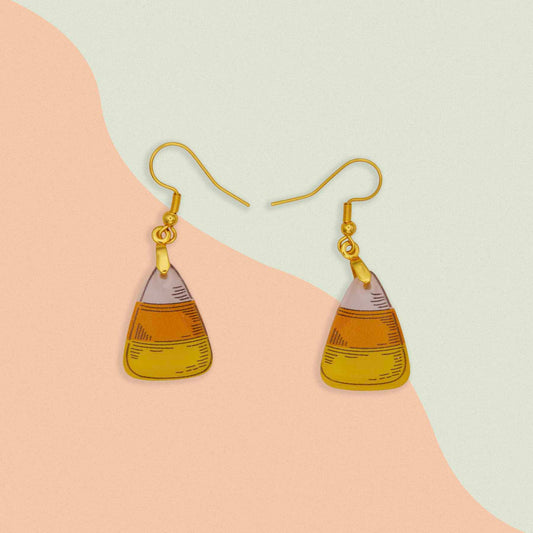Creative Cottage Spooky Candy Corn Dangle Earrings