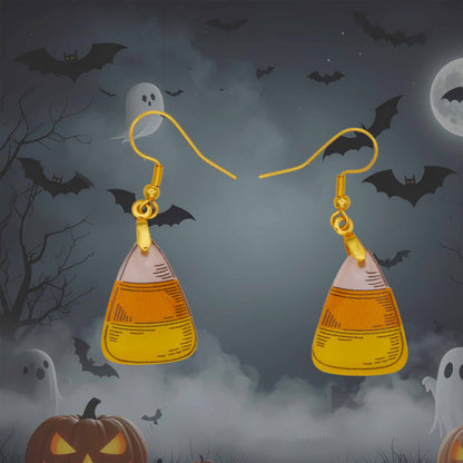 Creative Cottage Spooky Candy Corn Dangle Earrings
