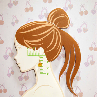 Creative Cottage Spooky Candy Corn Dangle Earrings