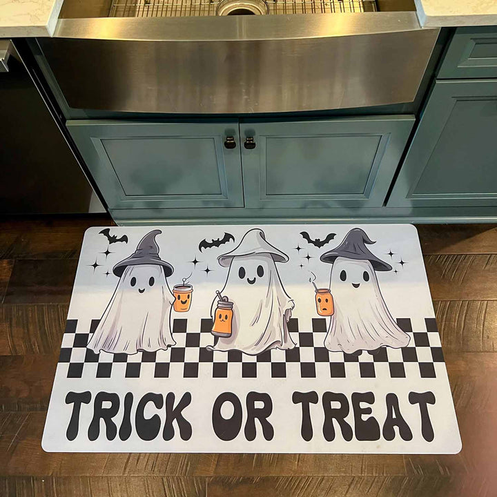 Welcome Mat - Halloween - Ghosts Trick or Treat