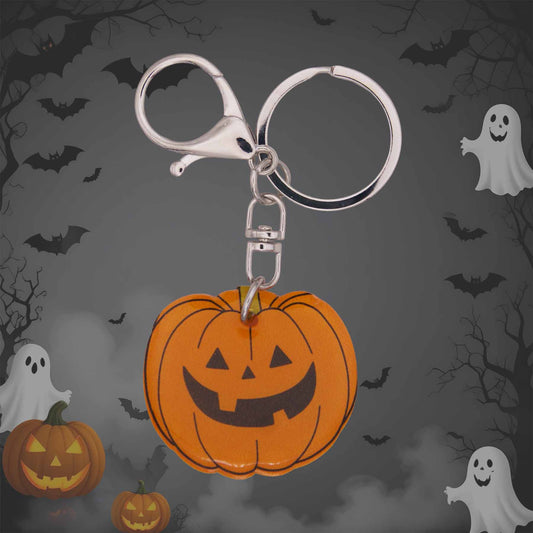 Halloween Jack-O-Lantern Acrylic Charm/Keychain