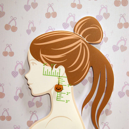 Creative Cottage Jack-O'-Lantern Dangle Earrings – Quirky Acrylic Halloween Jewelry