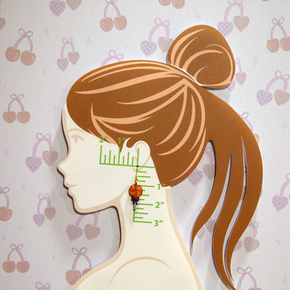 Creative Cottage Halloween Lollipop Dangle Acrylic Earrings - Fun & Hypoallergenic