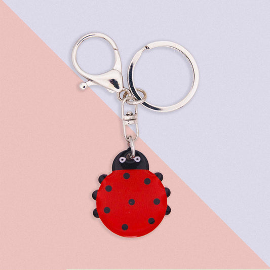 Ladybug Acrylic Charm & Keychain | Quirky Bag Accessory