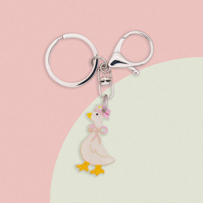Silly Goose Acrylic Bag Charm & Fun Keychain Accessory