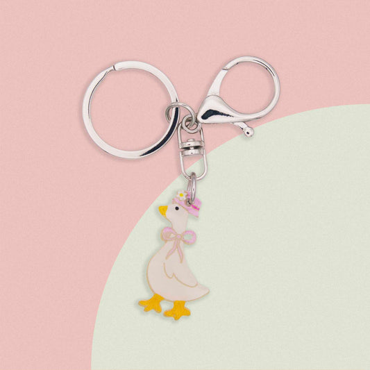 Silly Goose Acrylic Bag Charm & Fun Keychain Accessory