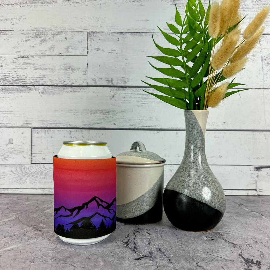 Slap Can Cooler - Colorful Mountains - Set of 2