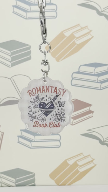 Romantasy Book Club Acrylic Bag Charm & Keychain