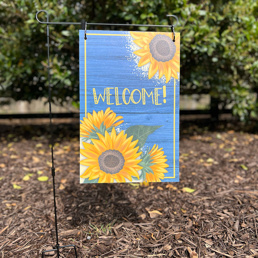 Garden Flag - Welcome - Sunflowers